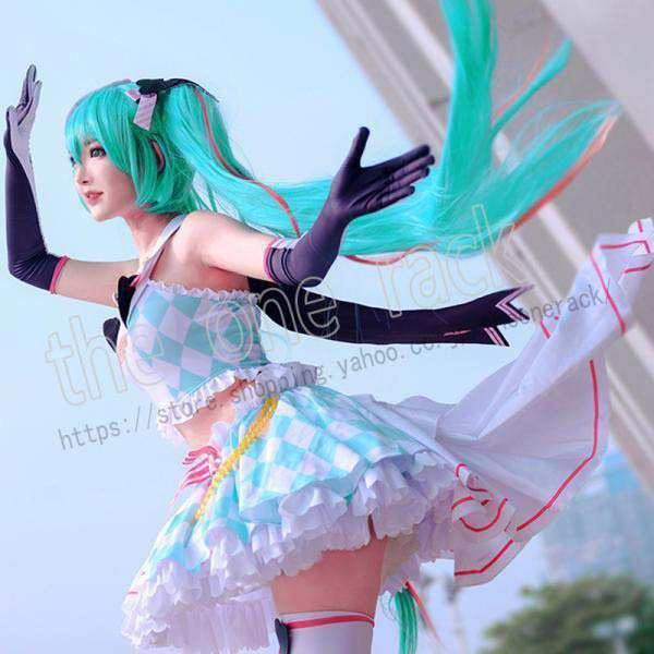 「急速出荷」最低価!格!VOCALOID 初音 ミク レーシングミク Racing Miku コスプレ衣装 ウィッグ cos靴 コスチューム 演出服 変装 仮装 ハロウィン イベント