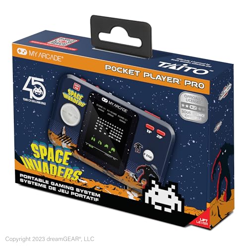 Space Invaders Pocket Player: レトロなポータブルビデオゲーム2.75インチカラーディスプレイ クラシック アーケード, 誕生日プレゼント