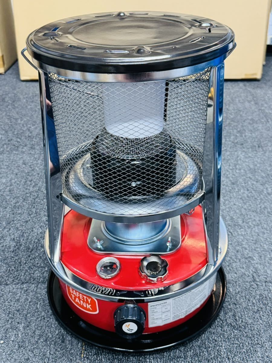 石油ストーブ 360対流型加熱 灯油ストーブ ス急速加熱 調節可能な炎付き 360高速暖房 タンク容量4.5L 防寒対策 持ち運び便利アウトドアストーブ