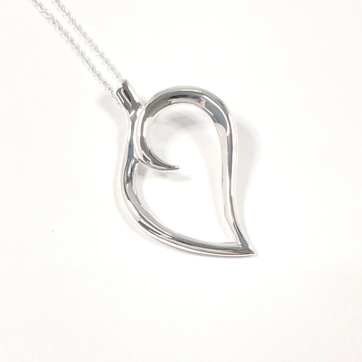 リーフ ハート ネックレス シルバー シルバー925 レディース