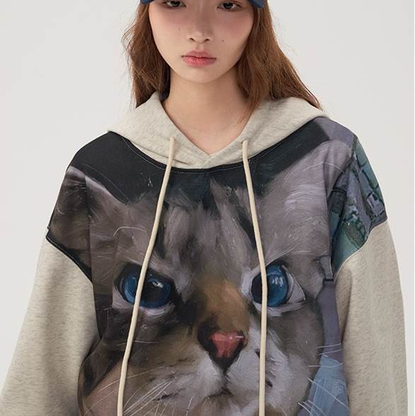 トップス パーカー トレーナー 袖あり 長袖 カジュアル メンズライク ボーイッシュ スポーティー キュート ルーズ 主役級 存在感 プリント 春 秋 冬 10代 20代 レディース メンズ ペア 男