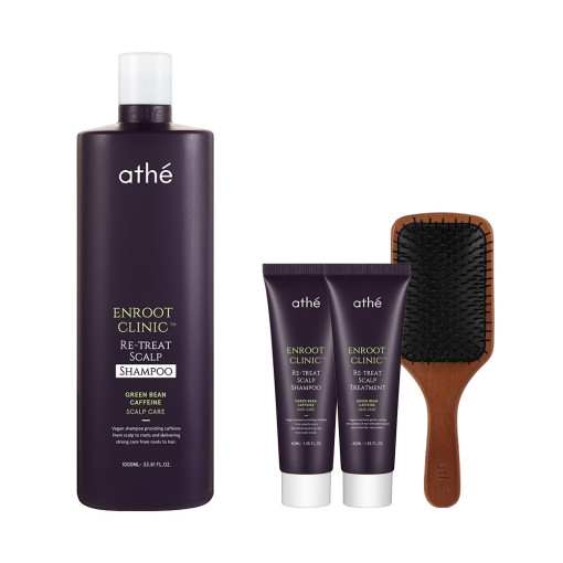 [ビーガン脱毛緩和シャンプー] アンルートクリニックスカルプシャンプー1L（+ブラシ+2種） 7,990円