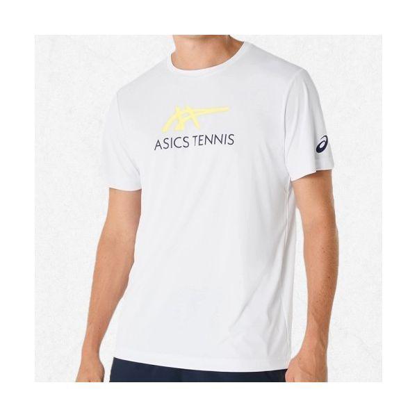 アシックス メンズ コート グラフィック T (2041A304102) ラウンド 半袖Tシャツ 2041A304102 2403677