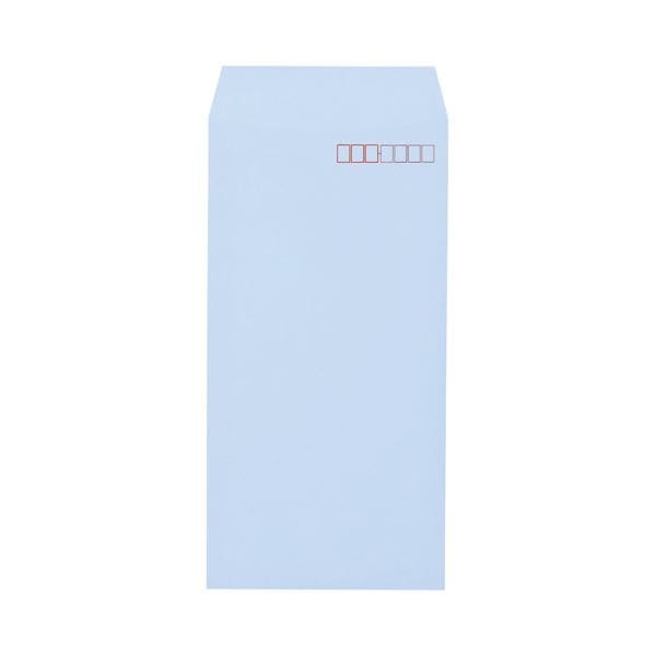 （まとめ） キングコーポレーション ソフトカラー封筒 長3 80g／m2 枠あり アクア N3S80A 1パック（100枚） 30セット