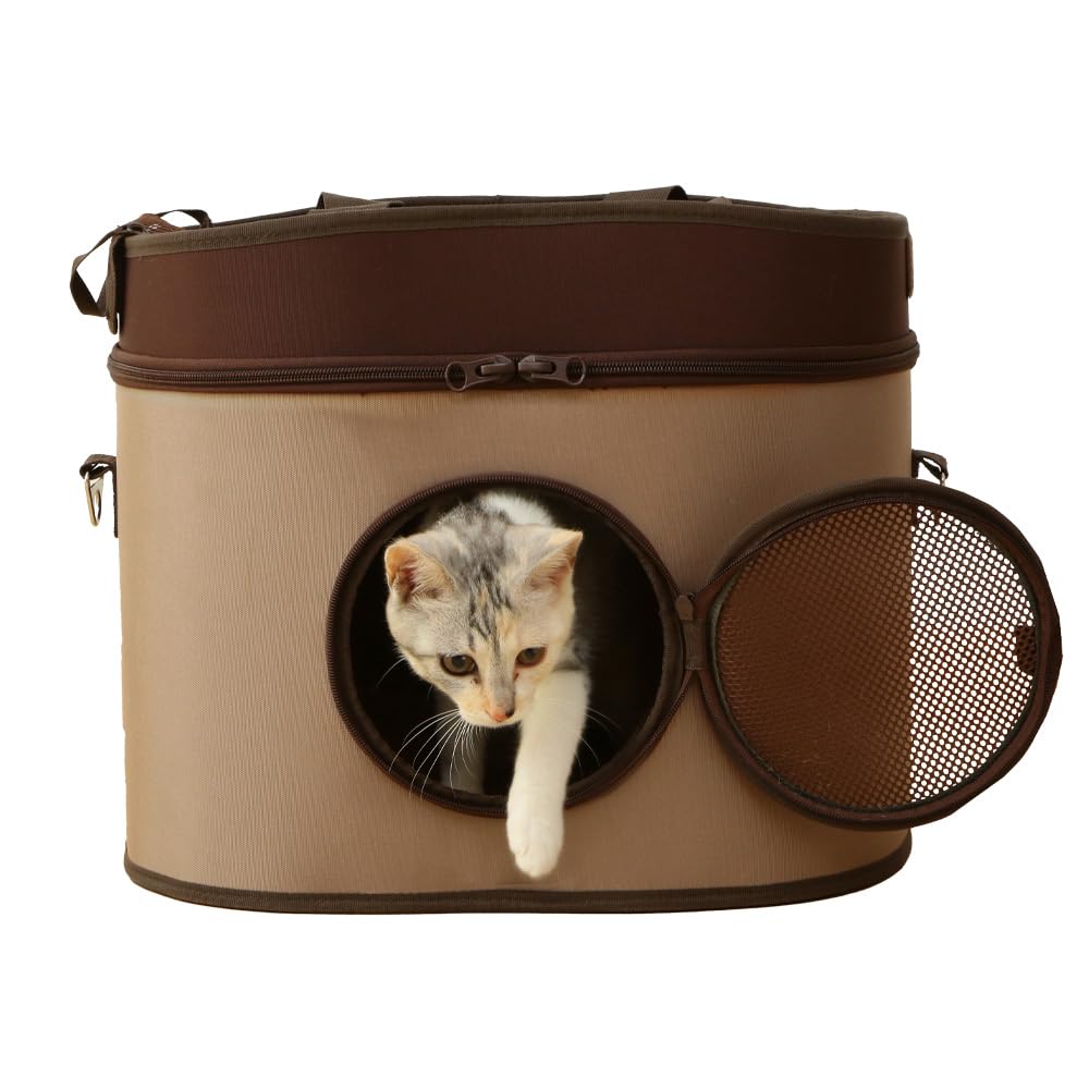 犬 猫 キャリー シーツ取付可 撥水加工 ベージュ 小型犬・猫用