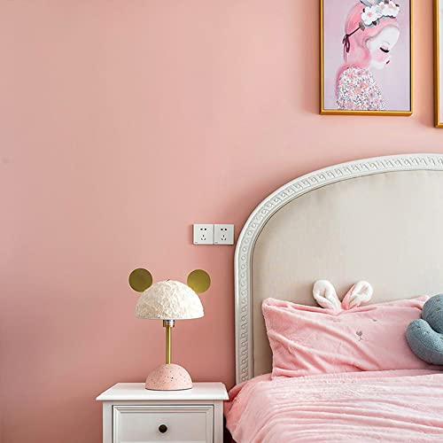 Juangfia 壁紙 シール 無地 剥がせる 壁紙 防水 リメイクシート 壁紙シート カッティングシート リフォームシート DIY ウォール ステッカー 単色 60cm*10m ピンク