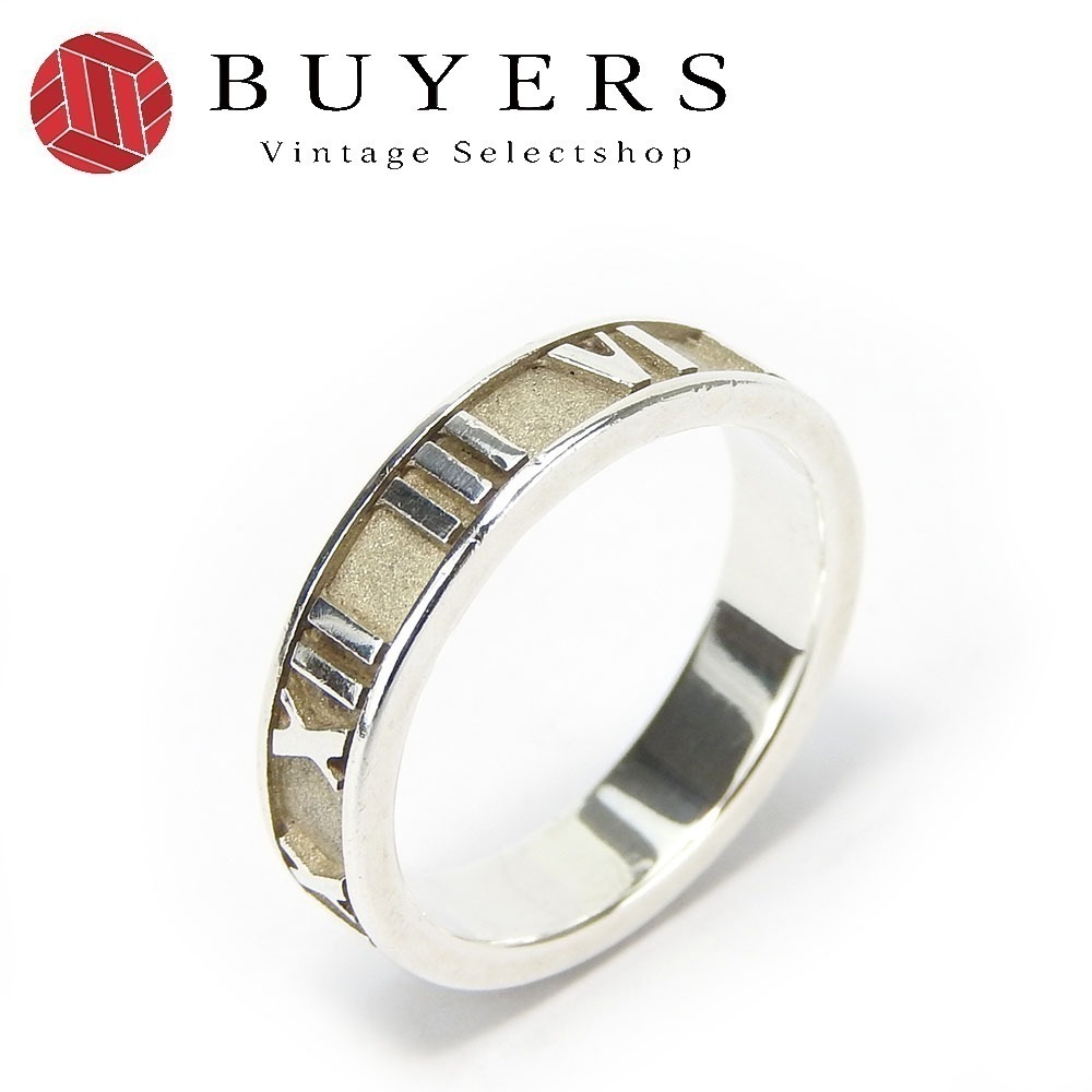 中古 リング指輪 アトラス シルバー925 約2.7g シルバー 日本サイズ約7.5号 小物 アクセサリー レディース 女性