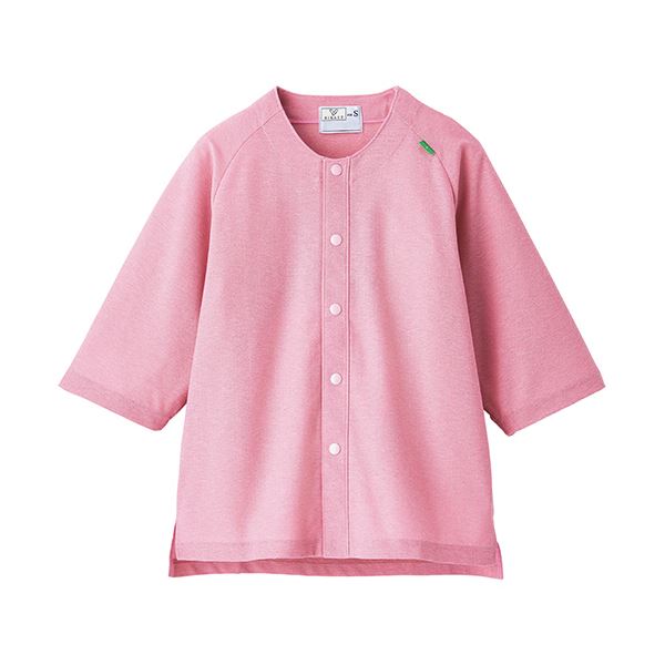 カラーレスシャツクレープ防縮ニット ピンク Mサイズ CR807-14-M 1着