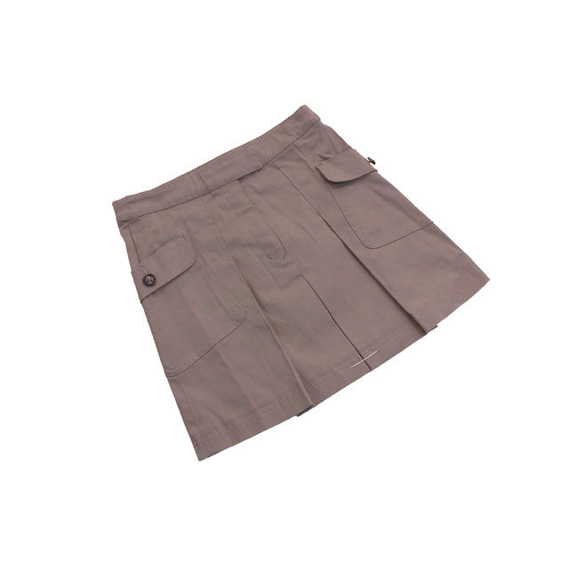 スカート タック入り キッズ120Aサイズ モカ レディース 中古