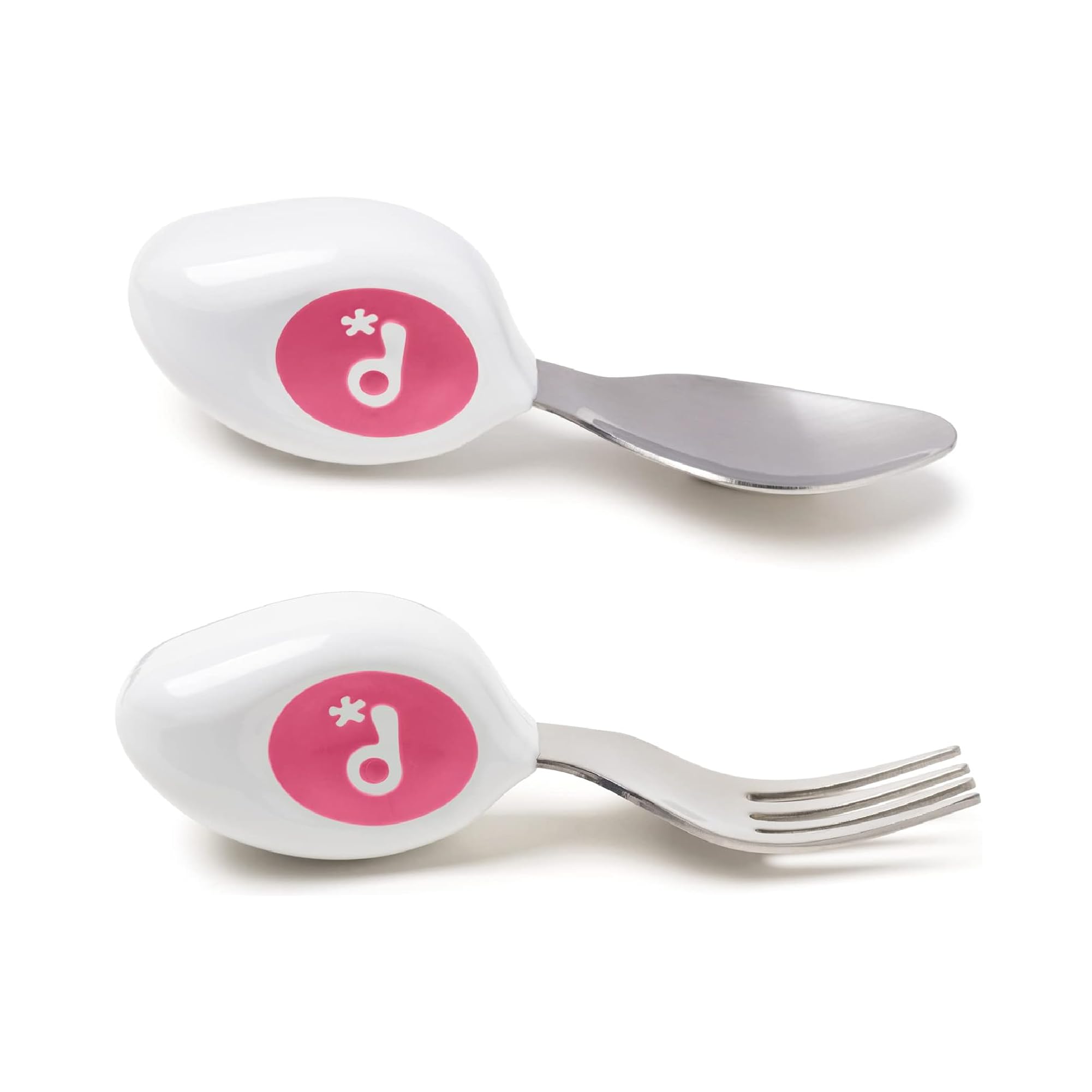 1歳から自分で食べる! 離乳食 赤ちゃん 離乳食食器 赤ちゃん用品 プレゼント カトラリーセット 【 doddl 】スプーン・フォーク2点セット 【 全3色 】 マゼンタピンク