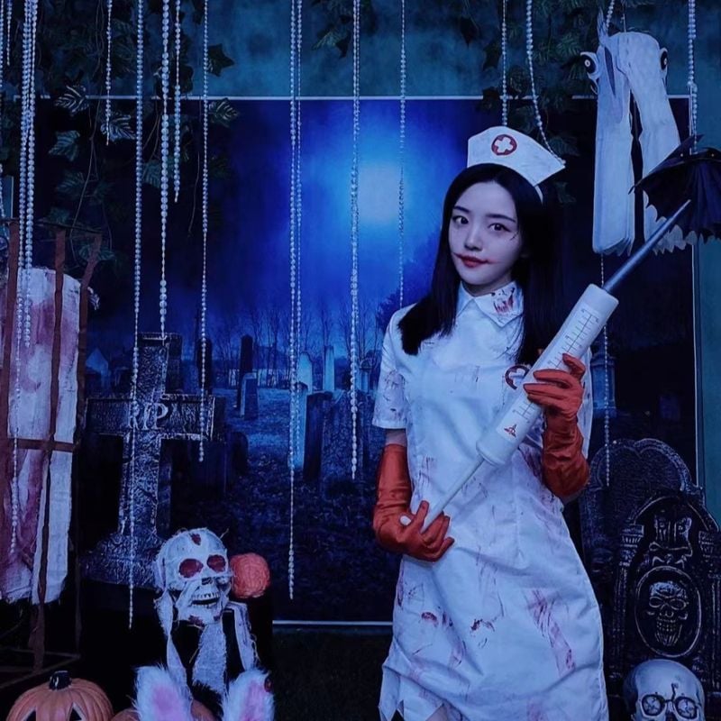 赤い本はハロウィーン服装鬼花嫁女性ゾンビ服吸血鬼血なまぐさい恐怖看護師cos服装を推薦する