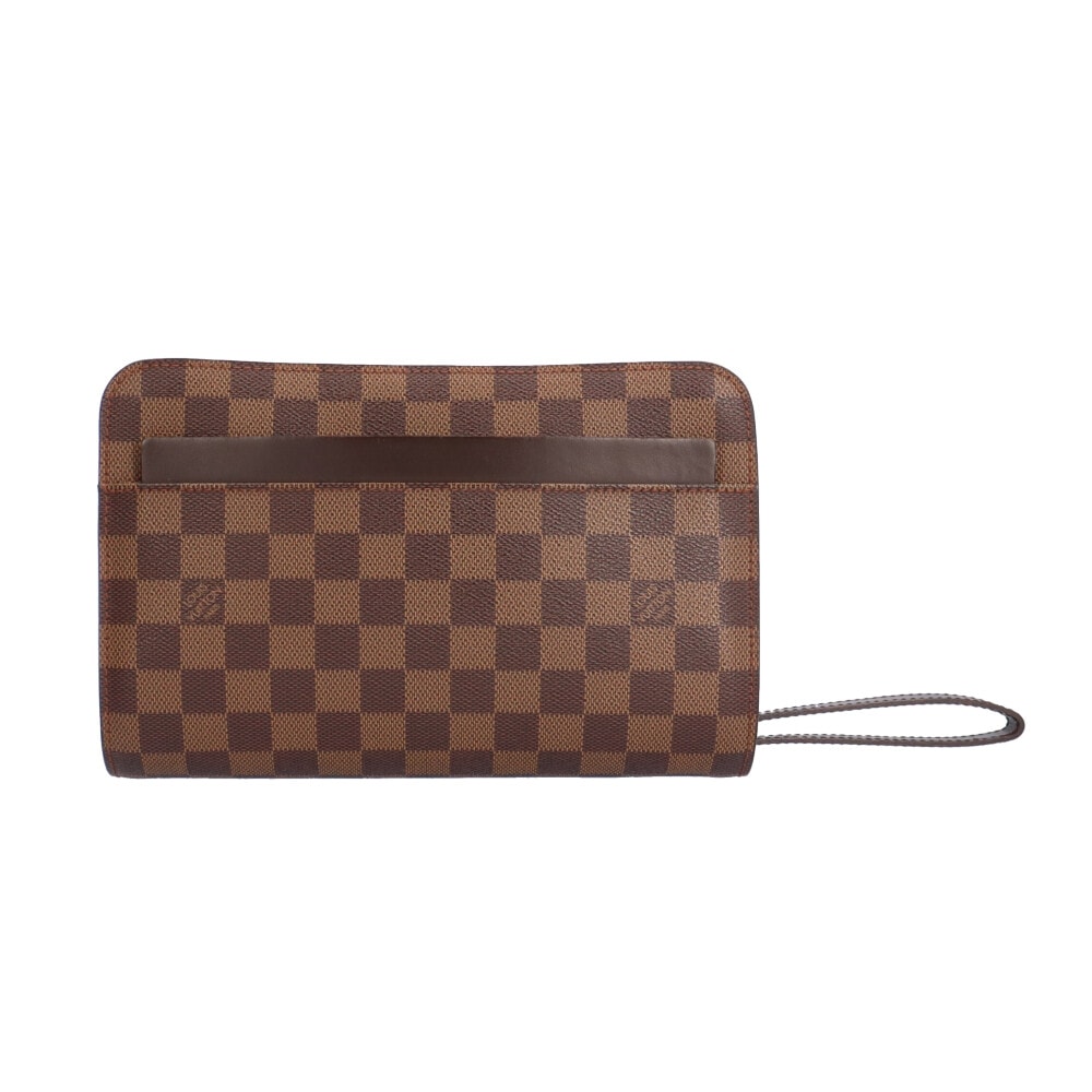 ルイヴィトン サンルイ ダミエ セカンドバッグ ダミエキャンバス N51993 ブラウン LOUIS VUITTON 中古