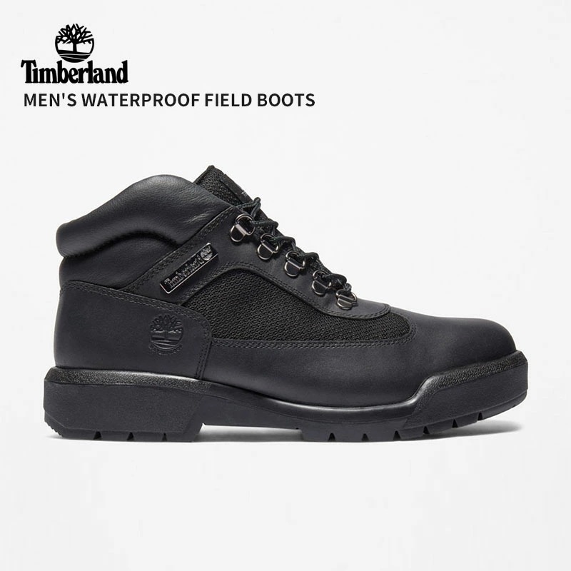 ティンバーランド Timberland メンズ ウォータープルーフ フィールド ブーツ Black レザー 防水 ブーツ A17KY