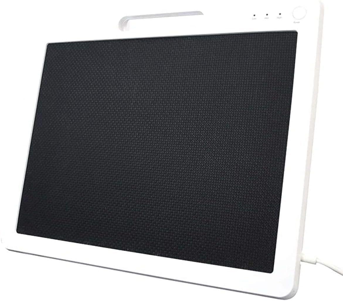 TOPLAND トップランド パネルヒーター 200W 足元ヒーター 小型 2WAYタイプ (マグネット/スタンド) 省電力 トイレ 洗面所 脱衣所 3段階温度調節 持ち運び用ハンドル付き ホワイト