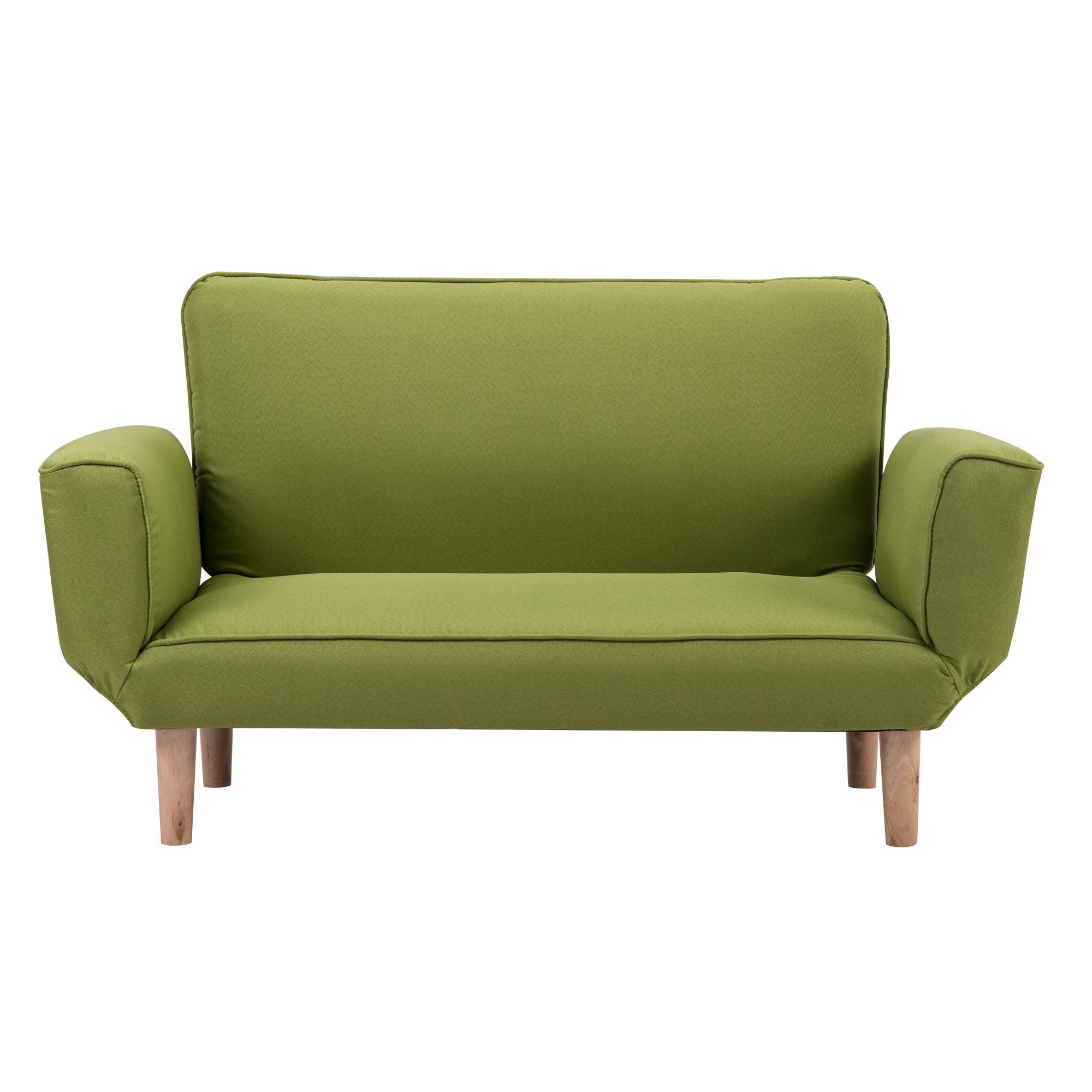 おしゃれなグリーンソファベッド 2人掛け コンパクト 一人暮らし用