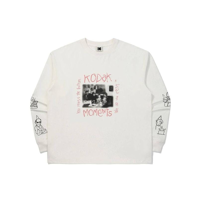 [公式][ヒョン・イェスル作家] モーメンツ 長袖Tシャツ WHITE