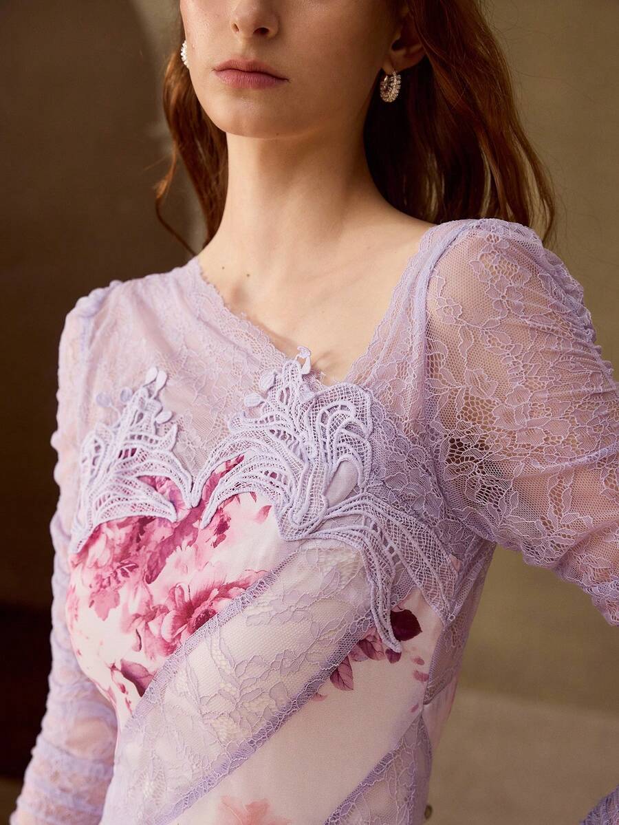 ウエストシェイピング アシンメトリーヘム ロマンチック ロングドレス春夏シーズンに適しています