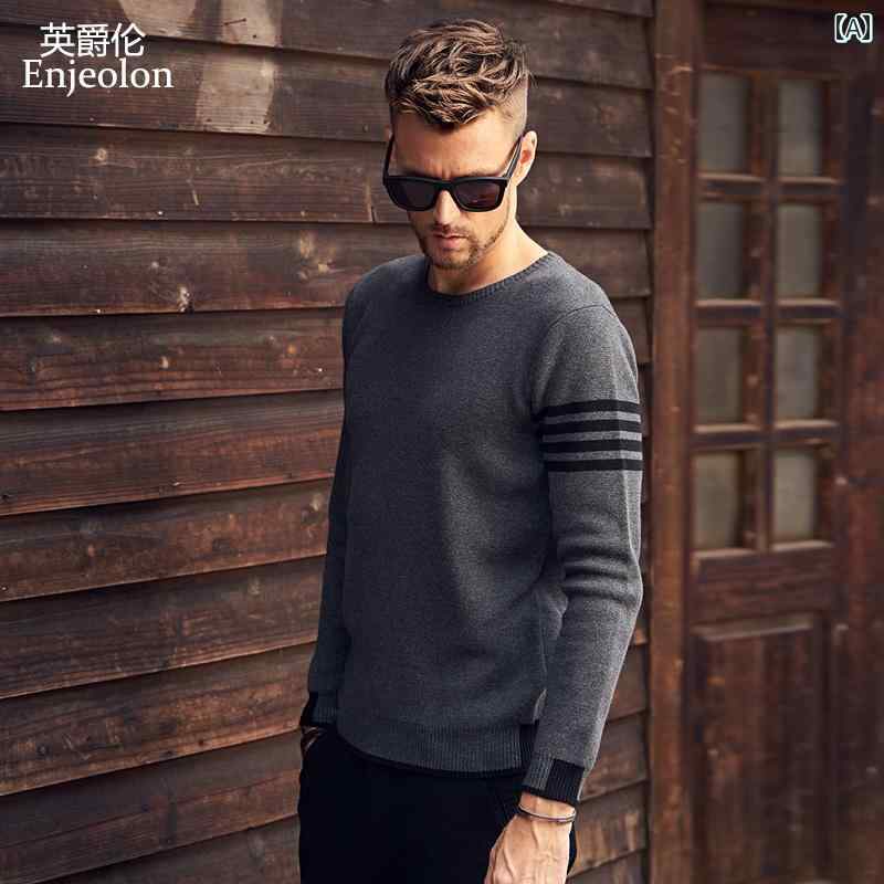 メンズ 秋冬 長袖 厚手 ニット トップス セーター レイヤード カジュアル シンプル おしゃれ 普段使い 着やい 動きやい 快適 レジャー アウトドア ビジネス オフィス ワーク