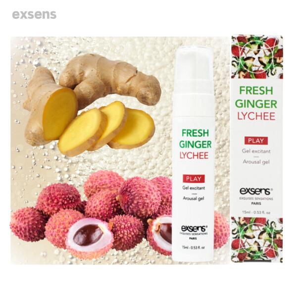 exsens プレイジェル フレッシュジンジャー&ライチ 15ml [4個セット] M:3760139882416 アジュマ