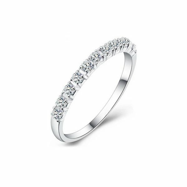 キュービックジルコニアハーフエタニティリング送料無料！ ルピス