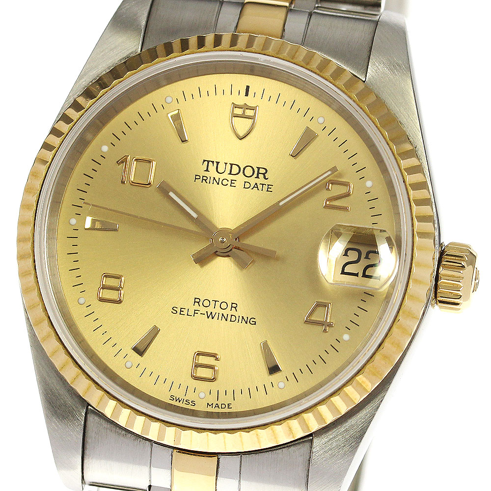 チュードル TUDOR 72033 プリンスデイト YGベゼル Cal.2824-2 自動巻き ボーイズ 美品 _753509【中古】 100,550円