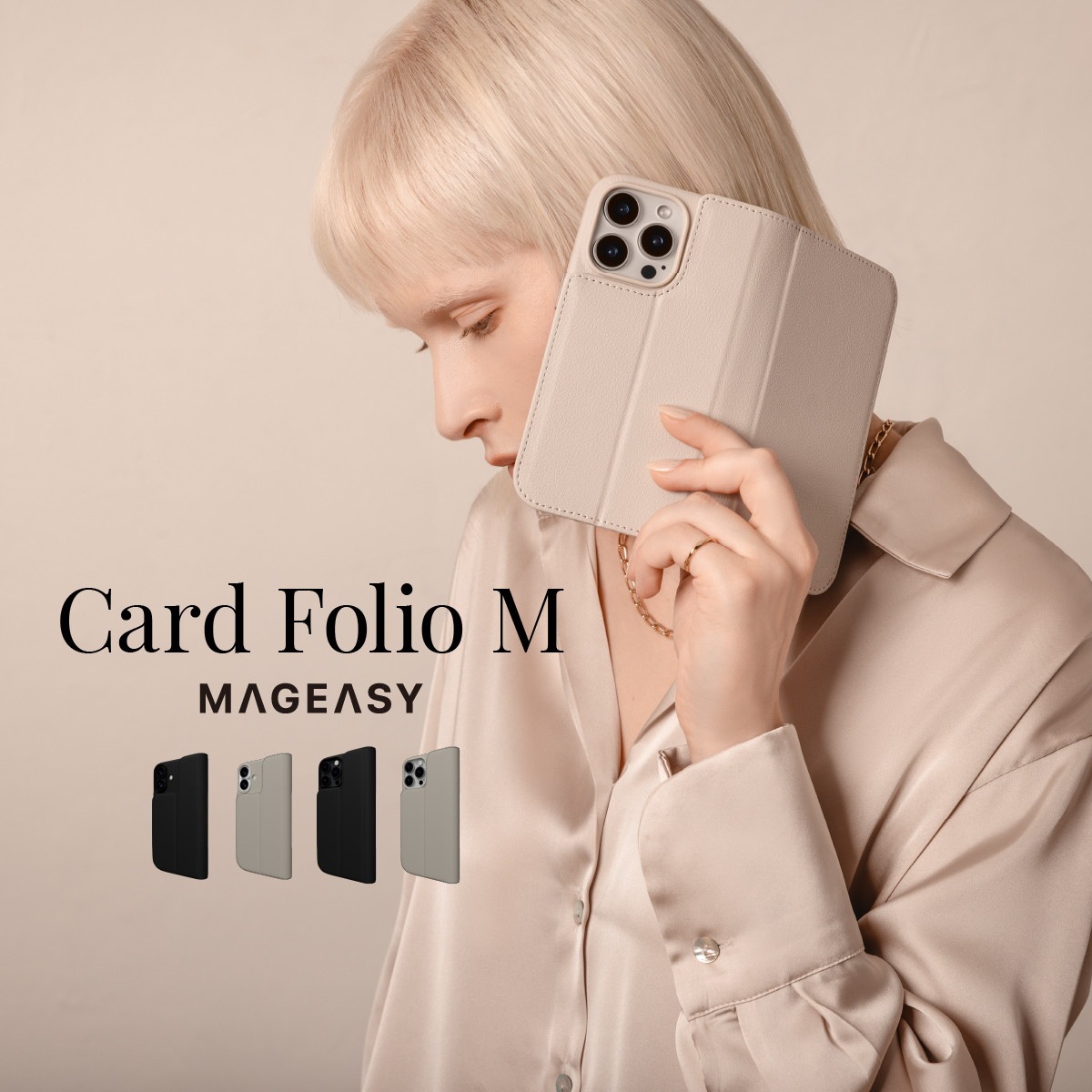 iPhone 16 Plus 対応 ケース MagSafe 対応 手帳型 2way 取り外し 可能 分離式 耐衝撃 レザー スマホケース カバー カード 収納 手帳型ケース Card Folio M