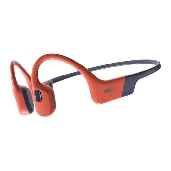 Shokz 骨伝導イヤホン OpenSwim Pro オープンイヤー型 ワイヤレスイヤホン SKZ-EP-000029 レッド Bluetooth MP3デュアルモード ショックス