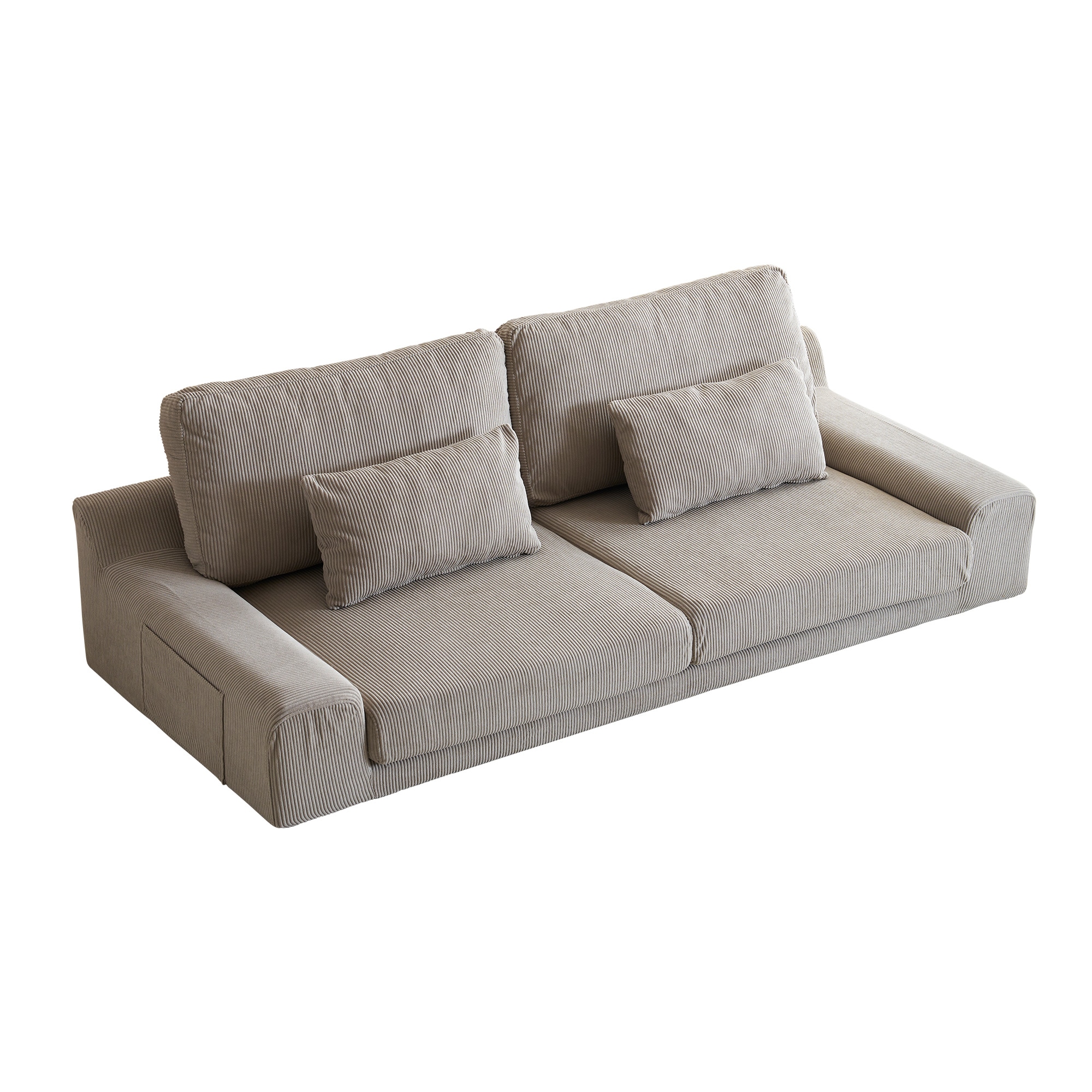 2人掛けソファベッド フロアソファ コンパクト 幅約167cm ローソファ こたつ用 ソファー 1人暮らし マルチに使える クッション付き 座椅子 1人掛けGG2532 Brown Gray PolG