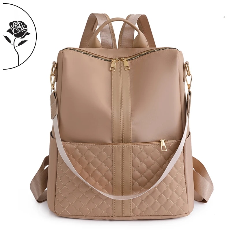 ファッショナブルな女性のバックパック,大容量のショルダーバッグ,10代の女の子のためのランドセル,旅行,ライト