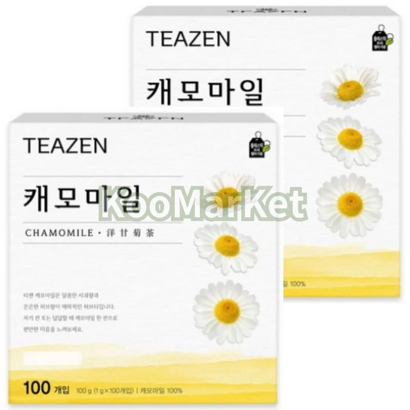 カモミールティー 100個入 2箱(計200個入) / リラックス効果 ハーブティー 韓国飲み物 美肌 サプリ 健康飲料 5,256円