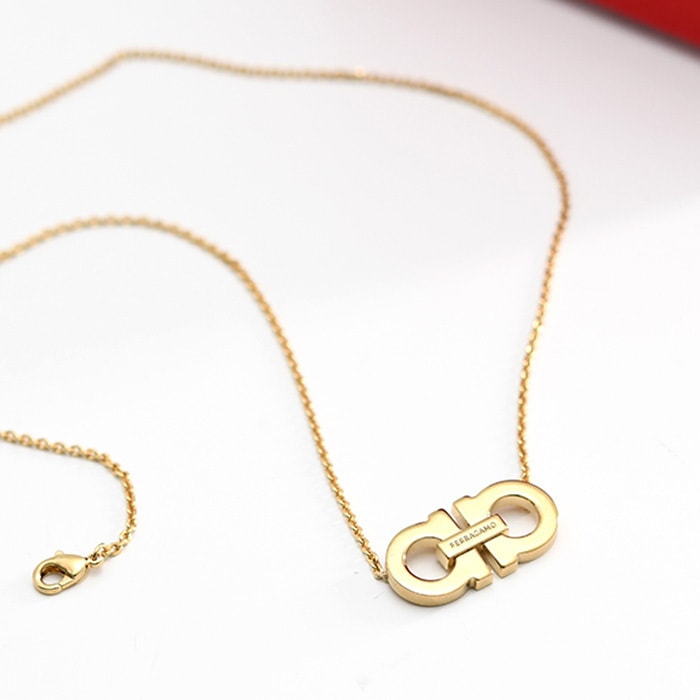 アクセサリー ペンダント ネックレス ダブル・ガンチーニ 760872 785181 レディース ゴールド 真鍮 オケージョン プレゼント