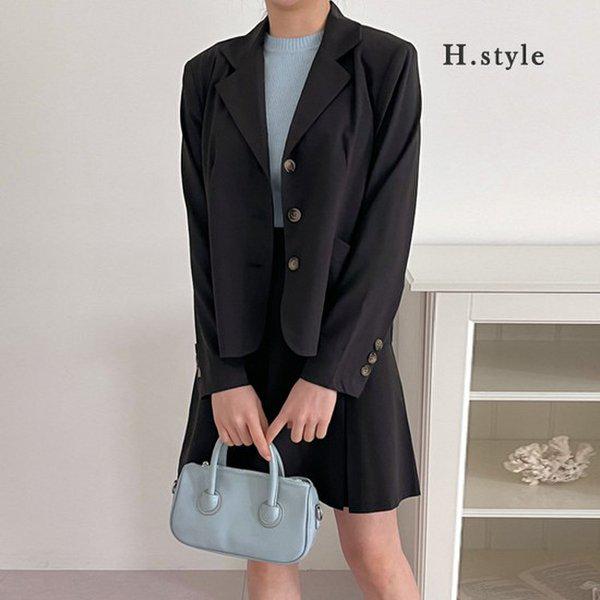 HスタイルOTモノセット/春の新商品/ジャケット/JK/ジャンパー/上下セットアップ/野暮ったい/ツーピース/アウター/季節の変わり目