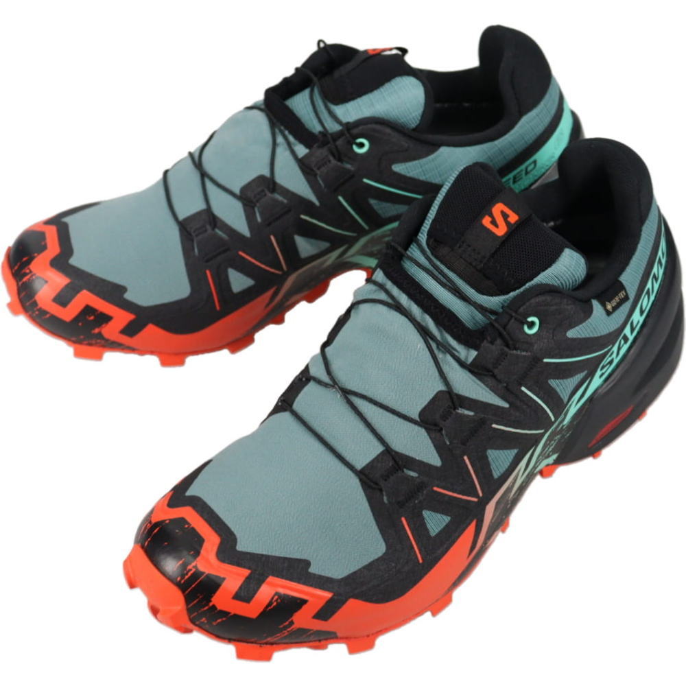 正規品 トレイルランニングシューズ スピードクロス 6 ゴアテックス SPEEDCROSS 6 GORE-TEX ノースアトランティック/ブラック/チェリートマト 477013 アウトドア