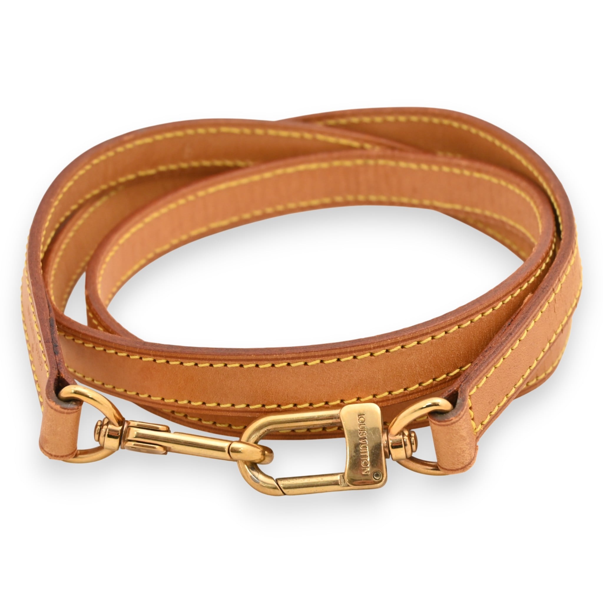 ルイヴィトン ヌメ革 ショルダーストラップ ゴールド金具 Bランク lv8814cz