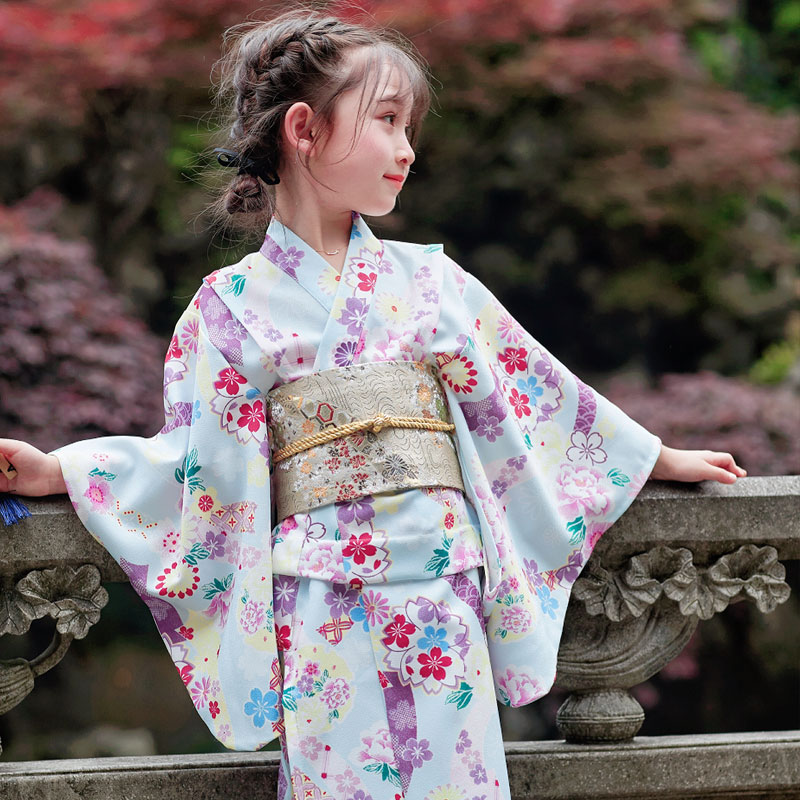 【送.料.無.料.急速発送】女の子と子供の浴衣子供の桜