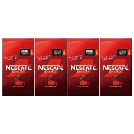 エクセラ 詰め替え 360g インスタントコーヒー 4個セット 賞味期限2027年4月