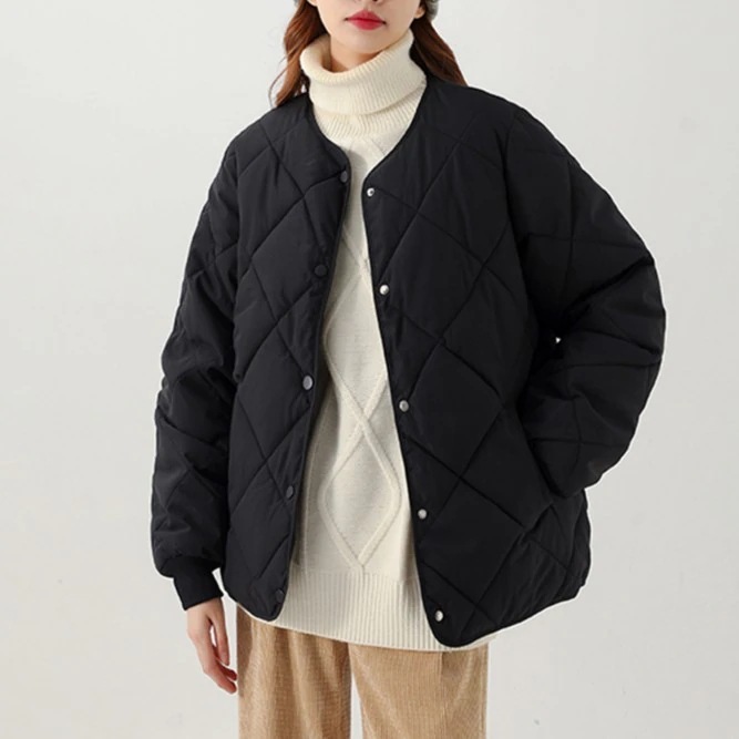 新品 大人気 キルティングコート コート 中綿コート 中綿ジャケット ノーカラージャケット ノーカラー 保温防寒 レディース アウター