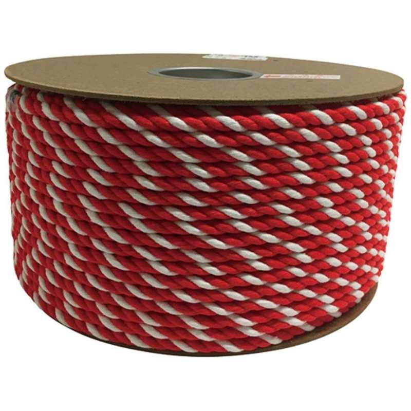 ユタカメイク　ユタカ アクリル紅白ロープ 9mmm×150m　PRZ-55