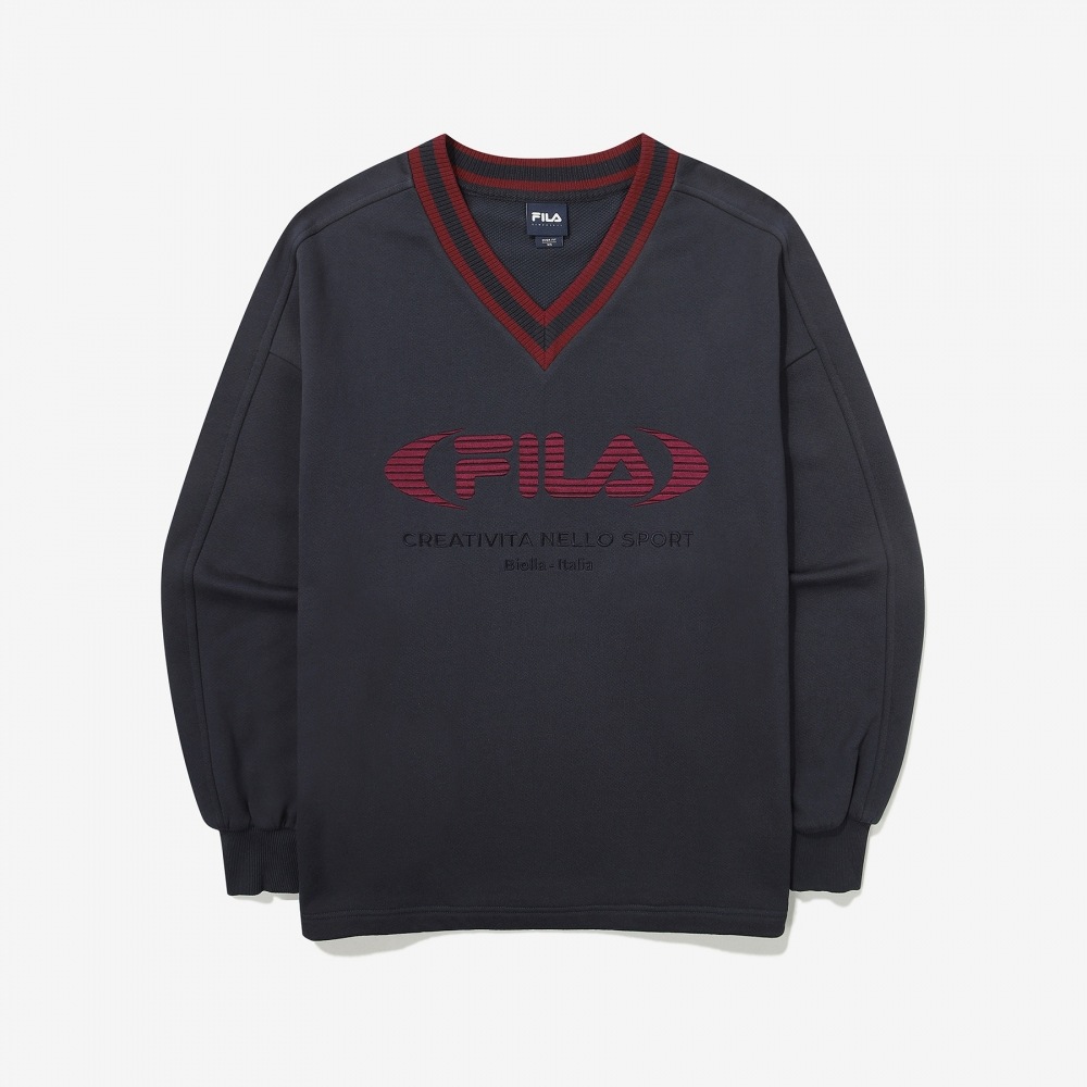 フィラ Vネックロゴスウェットシャツ_FS2POG3151F_IDO 11,746円