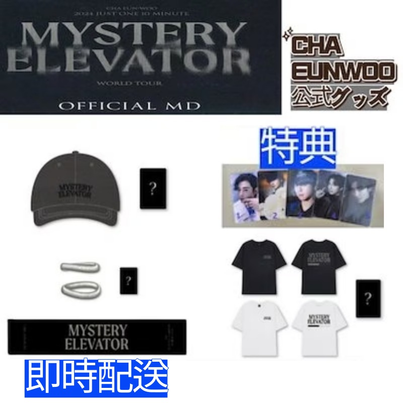 [即時出発]SCRUNCHIE /BALL CAP /TOUR T-SHIRTS/SLOGAN CHA EUN WOO 2024 MYSTERY ELEVATOR WORLD TOUR OF