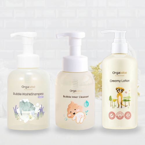 【日本初公式販売】【3点SET】オガベベ ヒップソープ ＆ボディウォッシュ＋ヒップクレンザー＋クリーミーローション/オーガニック/韓国ベビーソープ/弱酸性/敏感肌/ビーガン/韓国ボディクリーム