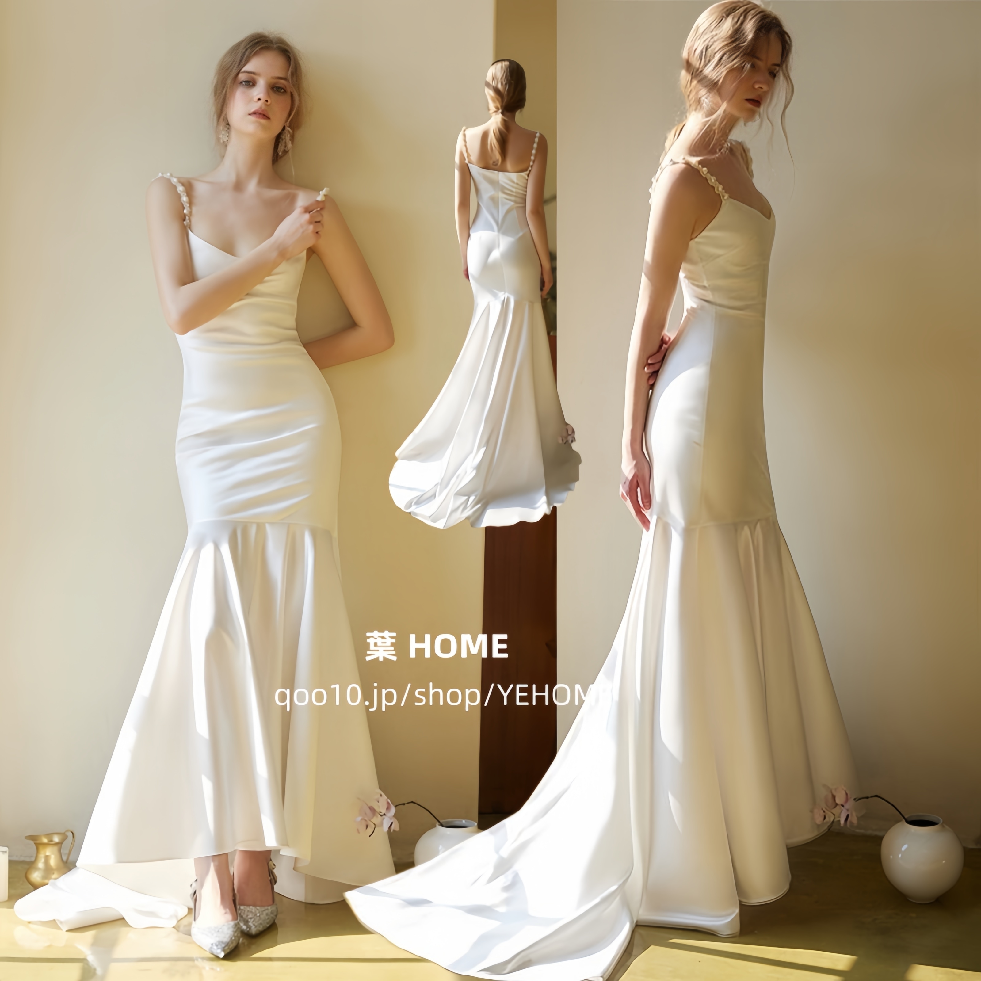 ウェディングドレス パーティードレス ロングドレス フォトウエディング 大きいサイズ 袖なし 前撮り トレーンライン 二次会 花嫁 披露宴 結婚式 海外挙式 お呼ばれ