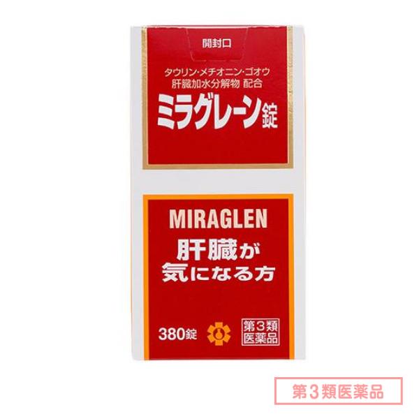 第３類医薬品 日邦薬品工業 ミラグレーン錠 380錠