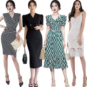 2022 夏の新しい韓国スタイルの気質スリムなファッションドレス
