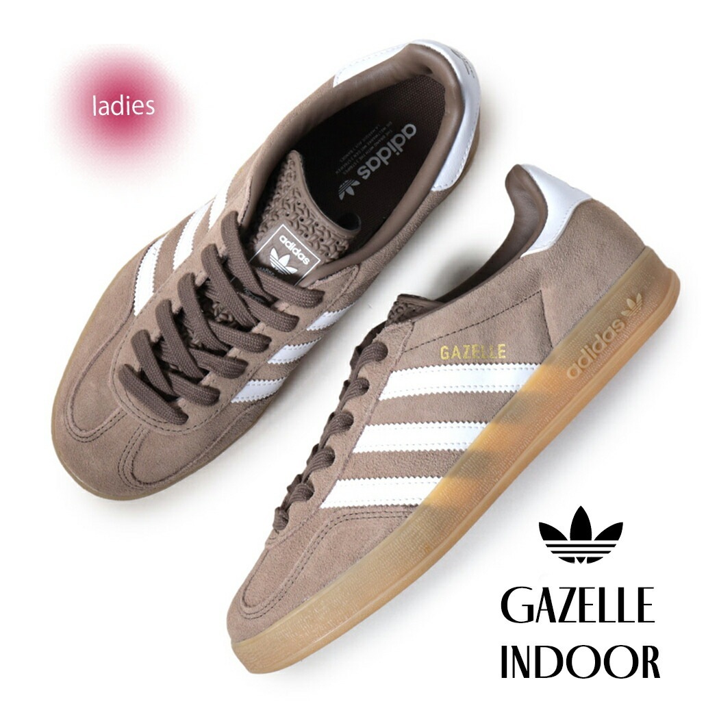 adidas アディダス ガゼル スニーカー GAZELLE INDOOR EARTH STRATA/CLOUD WHITE/GOLD METALLIC ( ベージュ ガッツレー 茶 メンズ レディー 15,682円
