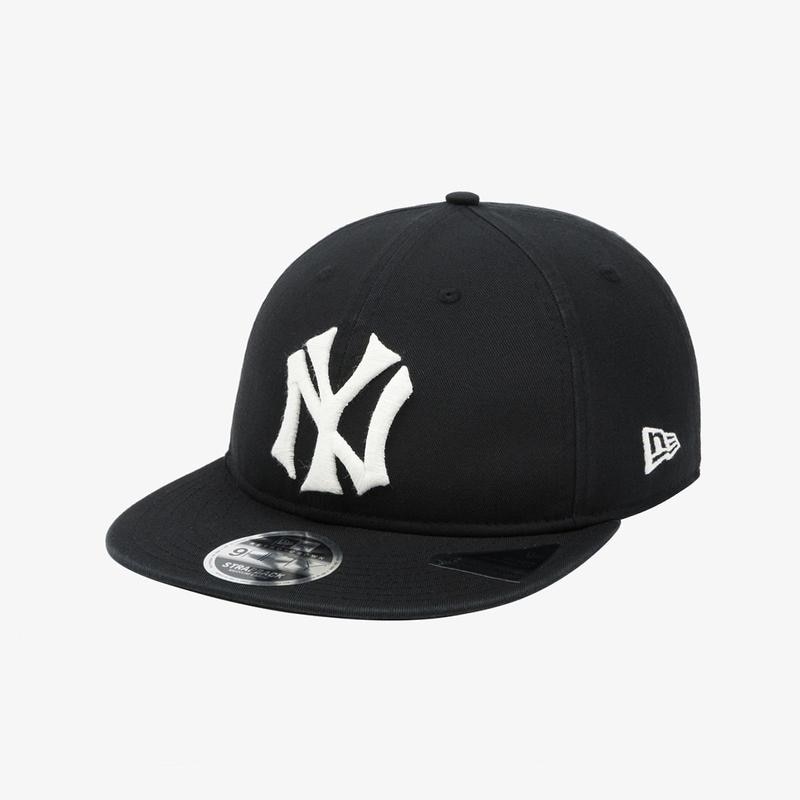 MLB クーパーズタウン ニューヨーク ヤンキース ビッグロゴ レトロ クラウン ストラップバック ブラック 14881433