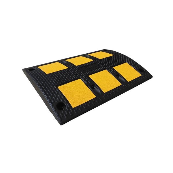 減速くん/減速帯 TYPE5：標準タイプ 3mセット（本体5枚 先端部2枚） 固定用アンカーセット 反射ガラスビーズ埋め込み