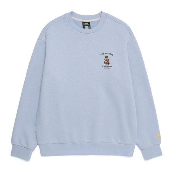 N254USW930 動物グラフィックマンツーマン LIGHT BLUE