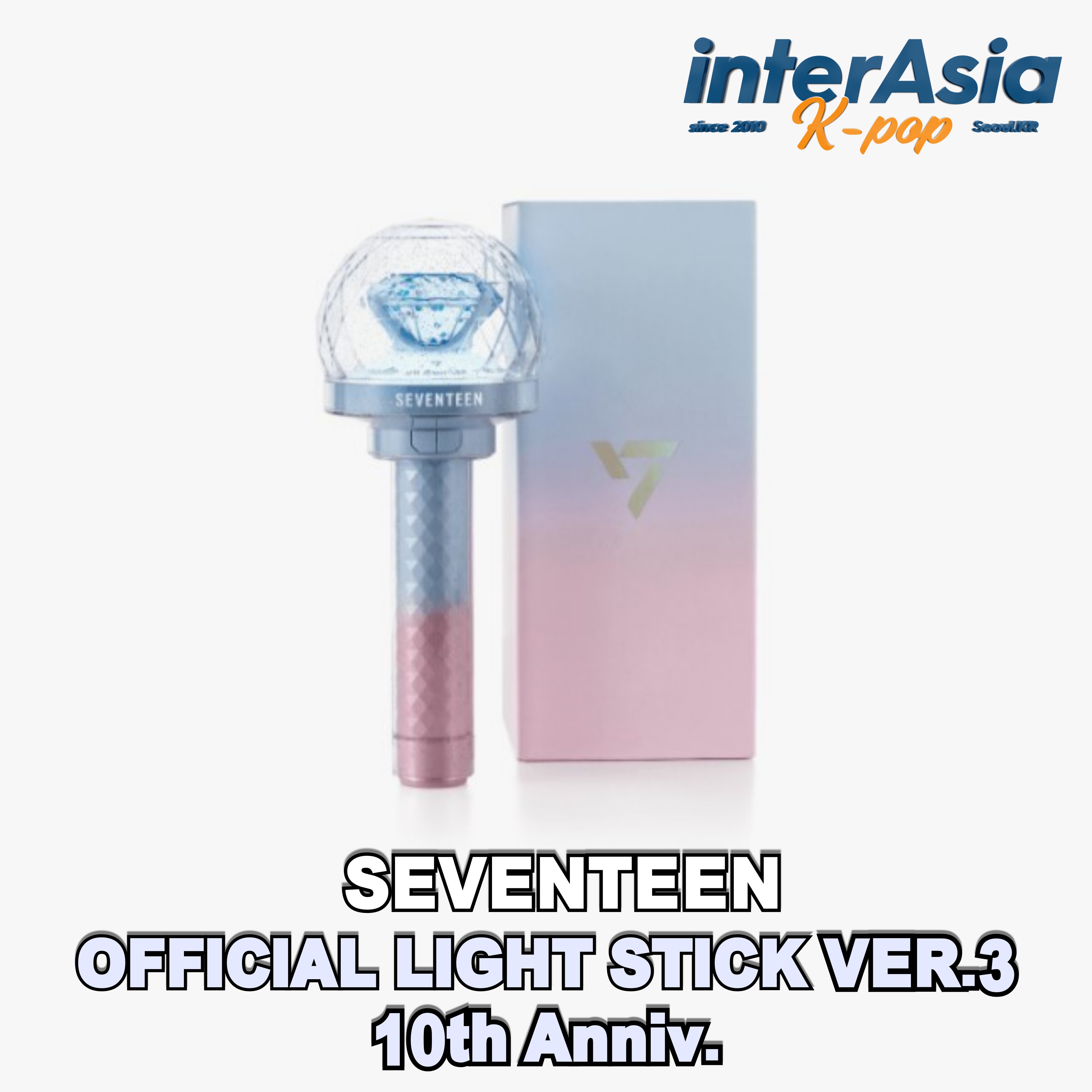 SEVENTEEN - OFFICIAL LIGHT STICK VER. 3 10th Anniv. 公式グッズ SVT 10周年 ペンライト 応援棒 6,519円