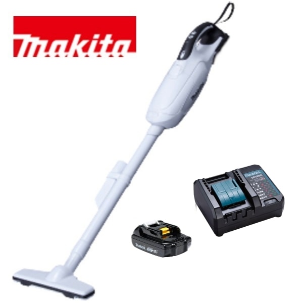 当店だけ！バッテリー充電器も1年保証! マキタ 18V コードレス 掃除機 紙パック式 CL182FDZW + 軽量バッテリーBL1815N + コンパクト充電器DC18WC 充電式 ハンディ